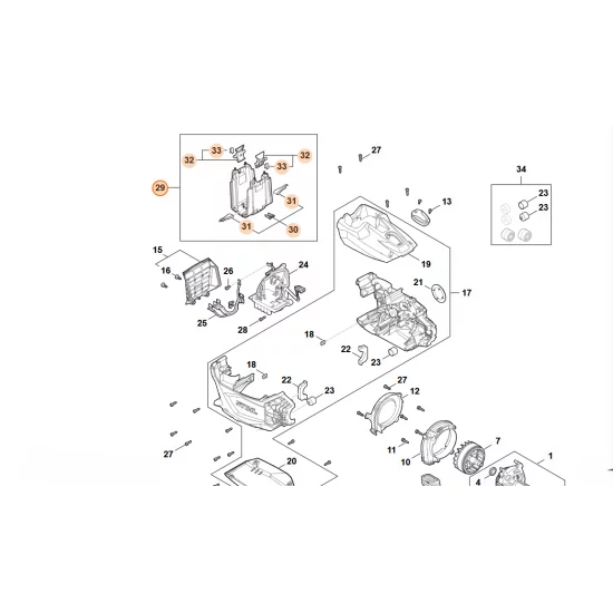 STIHL  Komora akumulatora FA09 400 9400
